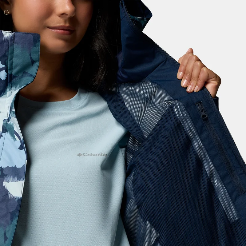 Columbia Blue Women's Hikebound Printed Jacket for Women | Best Price UAE